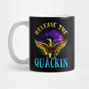 Funny Release The Quackin Cute Majestic Duck Mug